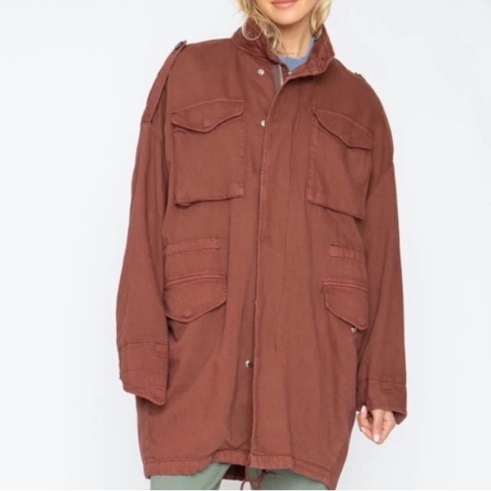 Sandrine Rose x Free People Oversized Utility Jacket in
Carrub NWT